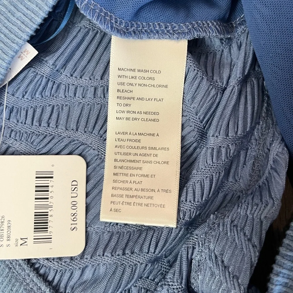 Free People Oakley Top Denim Grey Medium - Picture 7 of 8